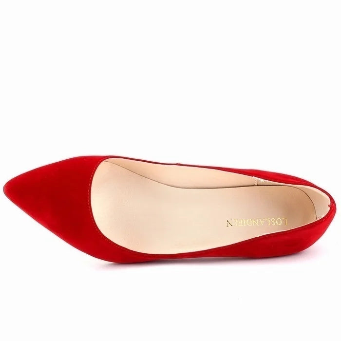 Spring and Autumn 2026 Women Pumps 5cm High Heels Solid Color Breathable Rubber Non Slip Sole Latex Insole Work Wedding Shoes