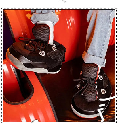 Fashionable High-top house Slippers, soft fluffy as clouds,Warm anti-slip winter slipper with thick soles for men women children