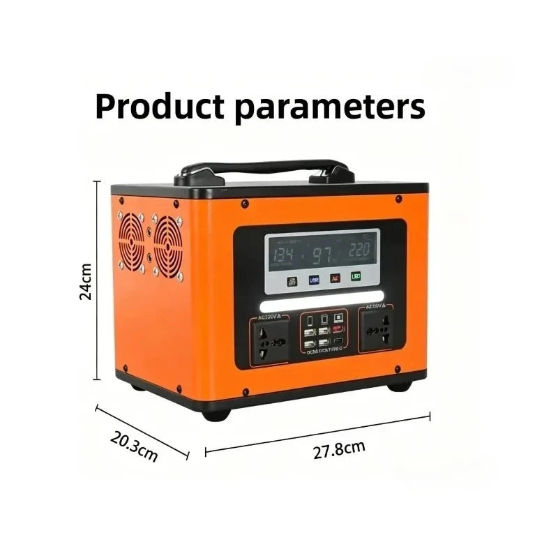 Free Electricity LiFePO4 600W Solar Portable Power Station 40Ah Power Bank 220V 50HZ Solar Generator For Outdoor Energy Camping