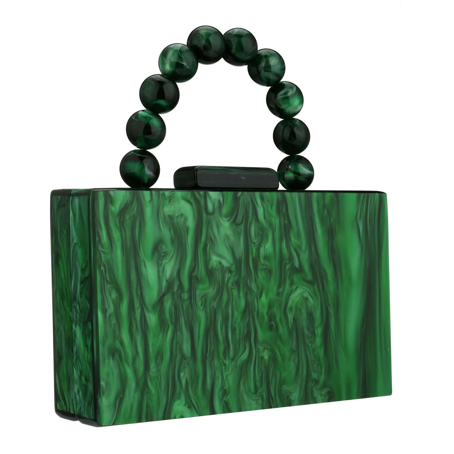 Beading Handbag Marble Acrylic Luxury Box Clutch Evening Bags Wedding Party Chain Shoulder Bag Dinner Dress Purse Festival Gift
