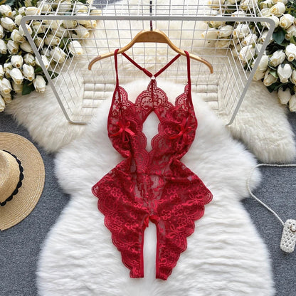 Cute Sweet Trend Cartoon Printed Jumpsuit Half High Collar Sleeveless Slim Fit Lingerie Bodycon Bodysuit Rompers Pajama Catsuits