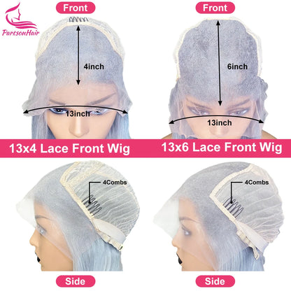 Highlight 13x6 HD Transparent Lace Frontal Wigs Human Hair Wig  For Black Women Brazilian Black With Honey Blonde Human Hair Wig