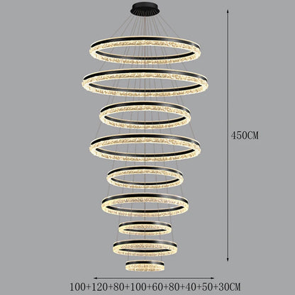Modern Home Decor Ring LED Lights Pendant Light Lamps for Living Room Chandeliers for Dining Room Hanging Light Indoor Lighting