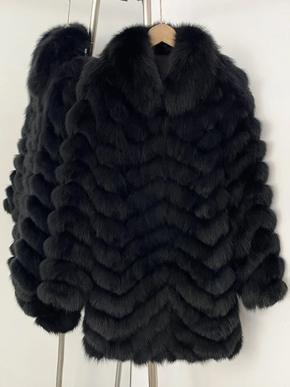 OFTBUY Custom Luxury Long Full Real Fur Coat for Women Streetwear Thick Warm Winter Real Fur Overcoat High-End Custom Outerwear