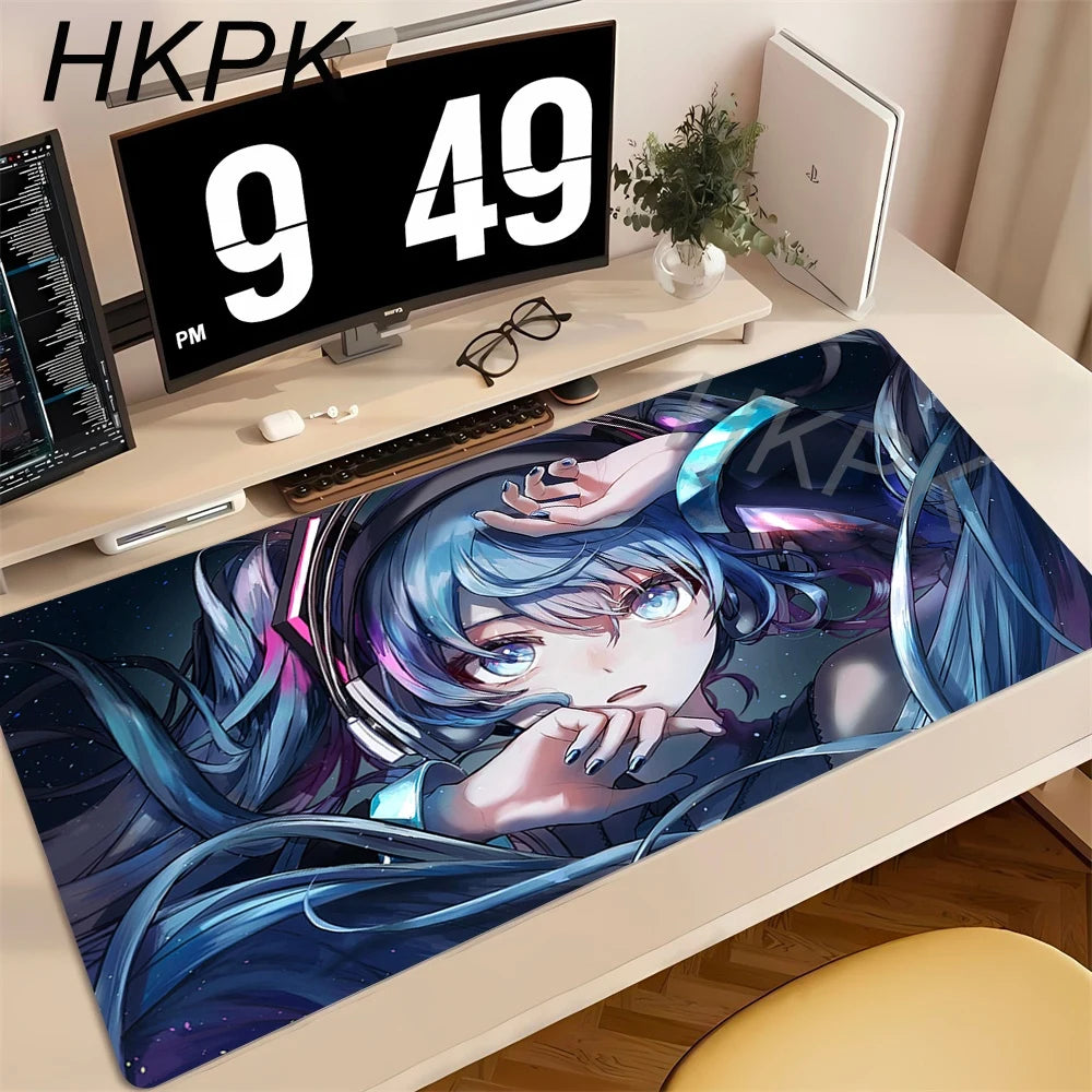 Anime Mouse Pad Gamer Keyboard Pad Desk H-hatsune Miku Mouse Mat Carpet Rubber Tapis Souris Gaming Notbook Exquisite PC Mousepad