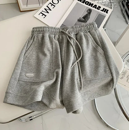 Women's Comfortable Loose Wide-legged Drawstring A Pants Slim Waist Slim Fit Casual Home Versatile Sports Shorts New