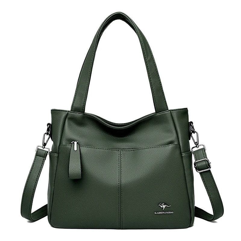 High Quality Soft Leather Shoulder Crossbody Bags For Women Large Capacity Luxury Bag Brand Designer Casual Handbag Sac A Main