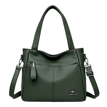 High Quality Soft Leather Shoulder Crossbody Bags For Women Large Capacity Luxury Bag Brand Designer Casual Handbag Sac A Main