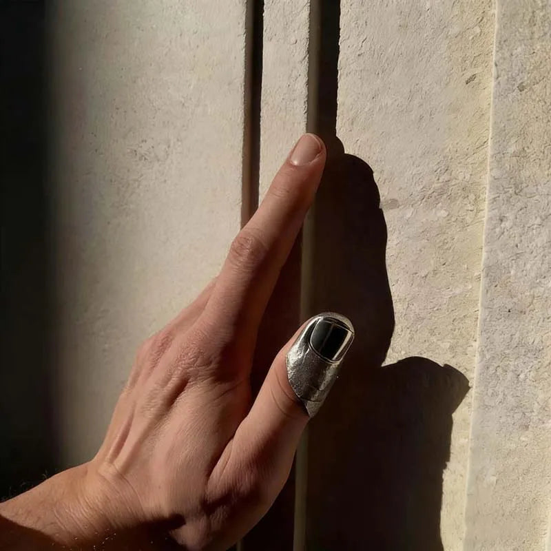 Fashion Metal Irregular Texture Finger Rings for Men Women Punk Hip Hop Gold Silver Color Geometric Knuckle Ring Jewelry Gifts
