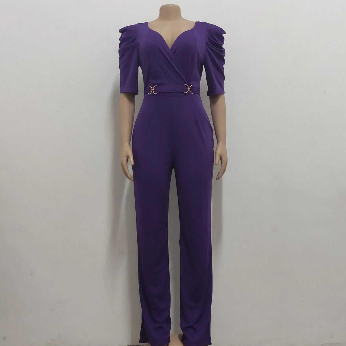 Yellow Rompers for Women XXL Fashion V Collar Short Sleeve Rompers Women Jumpsuits 2023 Club Lace Up High Waist Elegant Jumpsuit