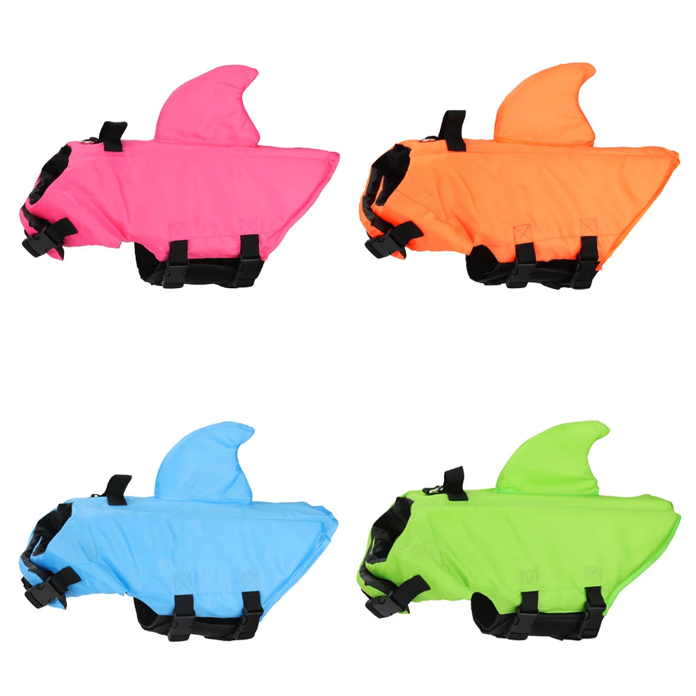 Shark Dog Life Vest Swimwear Puppy Jacket Dog Swimming Suit Pet Clothes For Small Medium Dog
