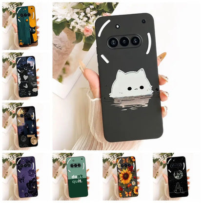 Casing For Nothing Phone (3a) A059 Cover For Nothing Phone 3a Case Silicone Cute Cat Fashion Butterfly Funny Painted
