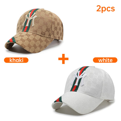 Unisex Letter Embroidery Hip-Hop Hats Outdoor Adjustable Casual Baseball Caps Sunscreen Hat