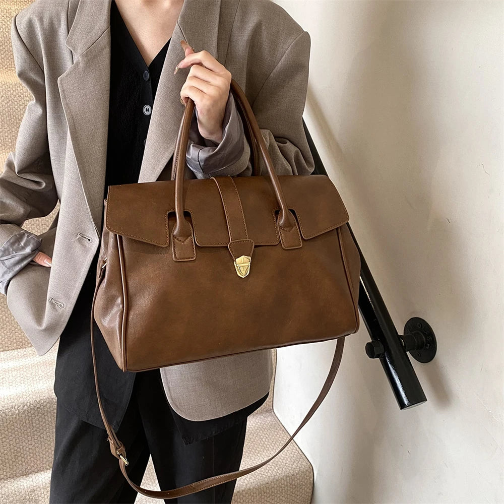 MOODS Branded Luxury Top-handle Bags For Women 2 Sized Big Capacity Boston Shoulder Crossbody Bags 2024 Latest Designer Handbags