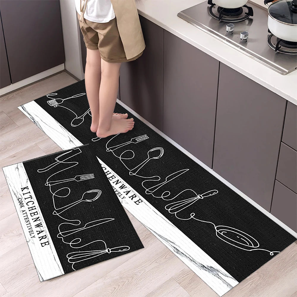 VIKAMA Kitchen Floor Mat Living Room And Bedroom Entrance Door Mat Home Decoration Laundry Room Corridor Long Small Carpet