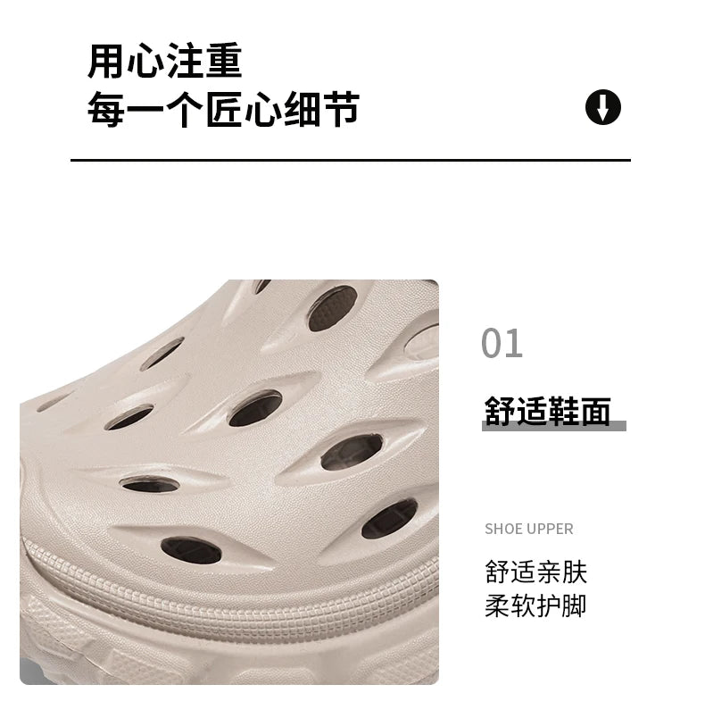 Summer Casual Sandals Men Outdoor Slippers Flat Mens Flip-flop Lightweight Beach Shoes Indoor Home Anti-slip Bathroom Slides