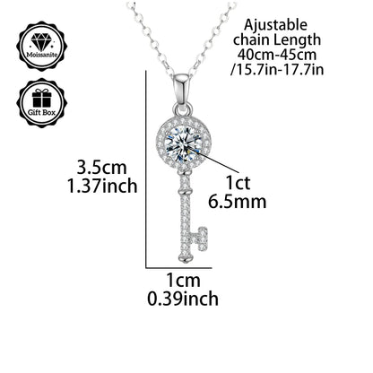 Christmas Gift for, Moissanite Necklace for Women, Jewelry for Women, Hypoallergenic Necklace, High Quality Jewelry, Bohemian,