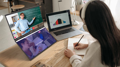 UStation Δ / Delta Plus Stacked Monitor Touchscreen Laptop Dual Screen Folding 18.5" W/ USB C Mini HDMI For PC Mac Phone Display