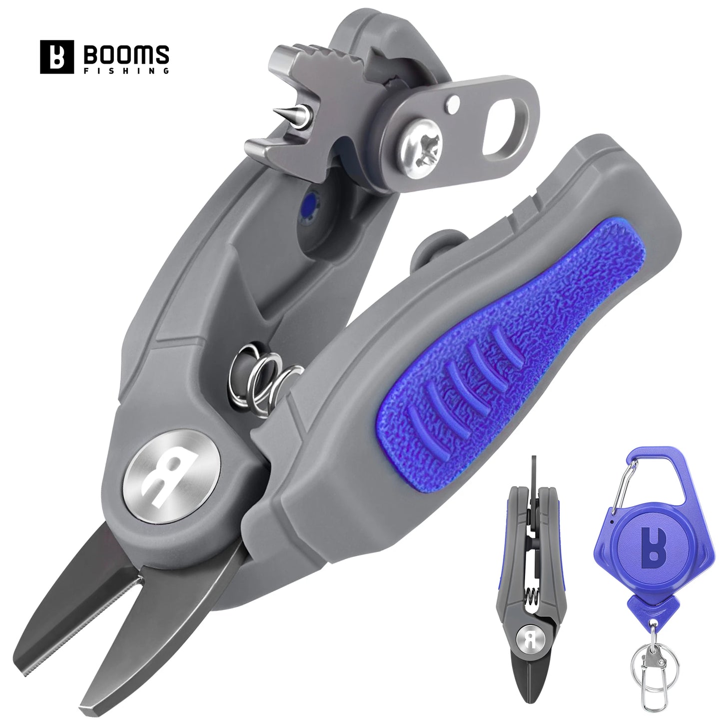 Booms Fishing Stainless Steel Mini Fishing Line Cutter Small Fishing Braided Mono and Fluoro Lines Scissors Fishing Gear Tools