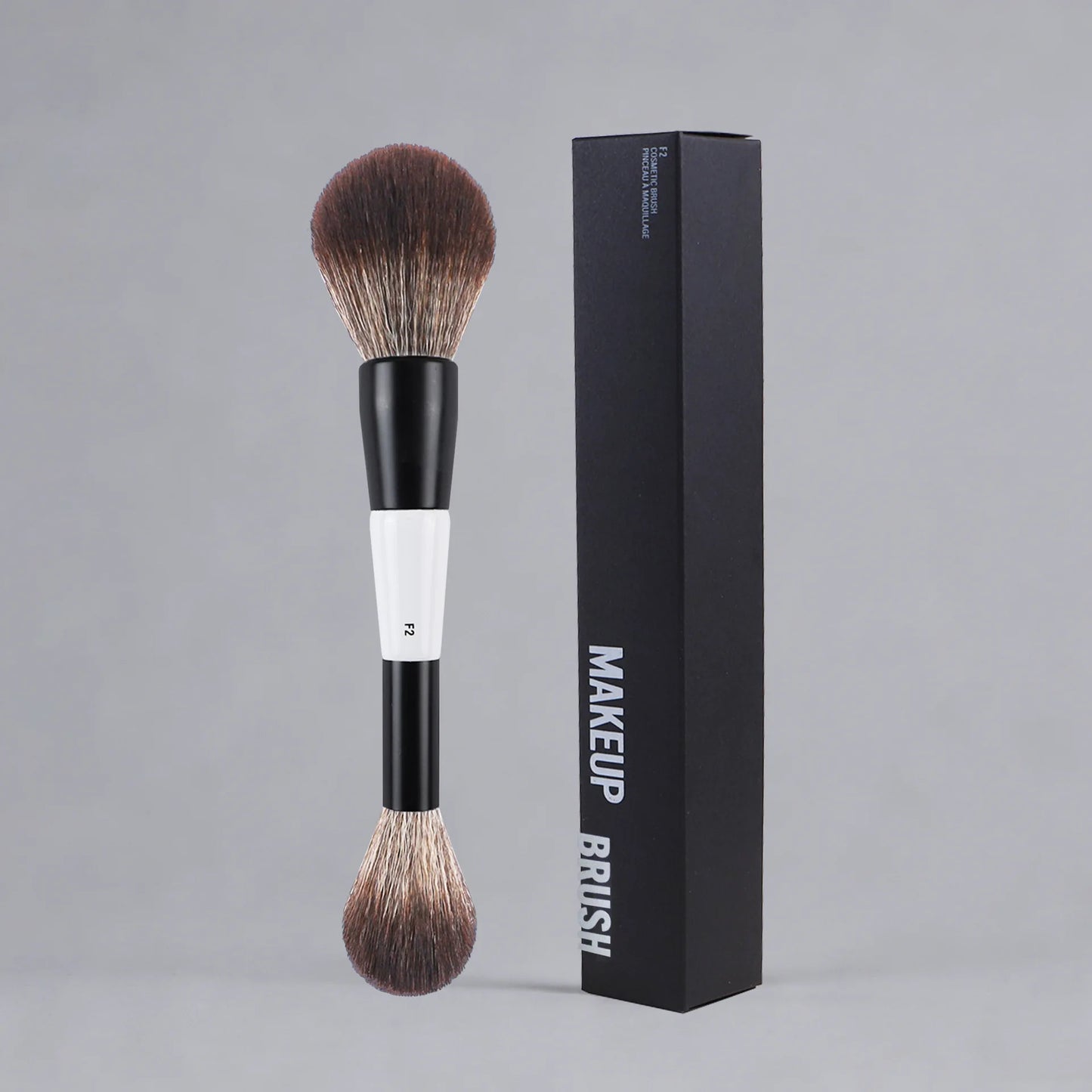 Dual-Ended Foundation Face Brush F4 Powder F1 Blush Contour F2 Makeup Brushes with Box Packaging