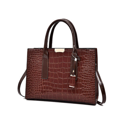 Patent Leather Women Messenger Bags Crocodile Female Crossbody Shoulder Hand Bags for Women High Quality Ladies Handbags
