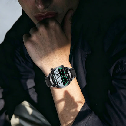 2026 new business men's smart watch 1000 mAh battery with compass altitude pressure IPX8 waterproof call sports health watch