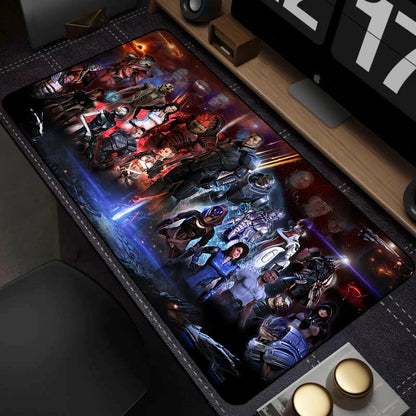 PC Gaming Non-slip Mouse Pad 400x900mm Lock Edge Keyboard Mouse Mat Large Gamer Rubber Antislip Base Desk Mat Star Wars Mousepad