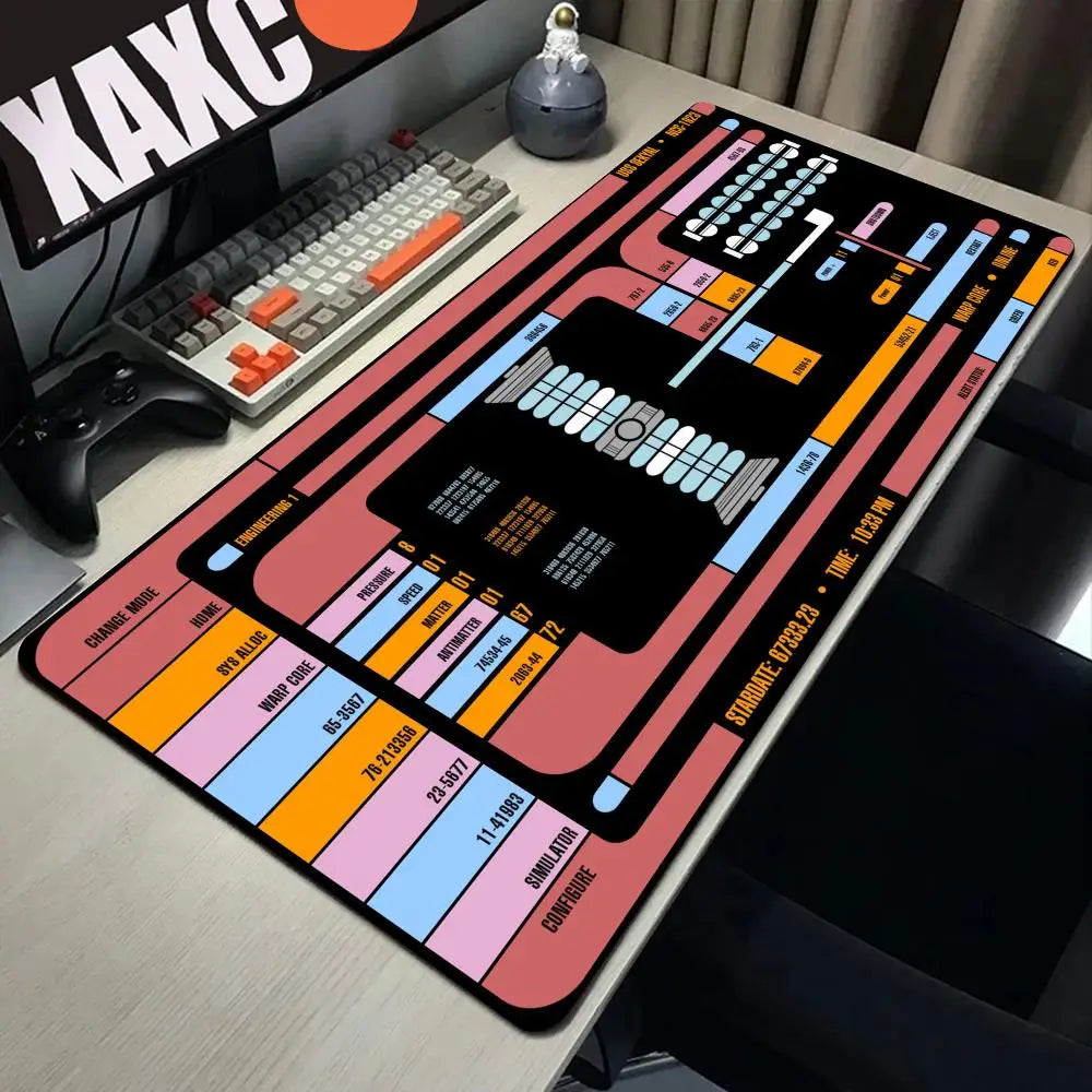 Sci Fi Console Display Table Mat, Jumbo Gamer Mouse Pad, Laptop Pad, Computer Accessories, Game Room Decor, Sci Fi Gifts