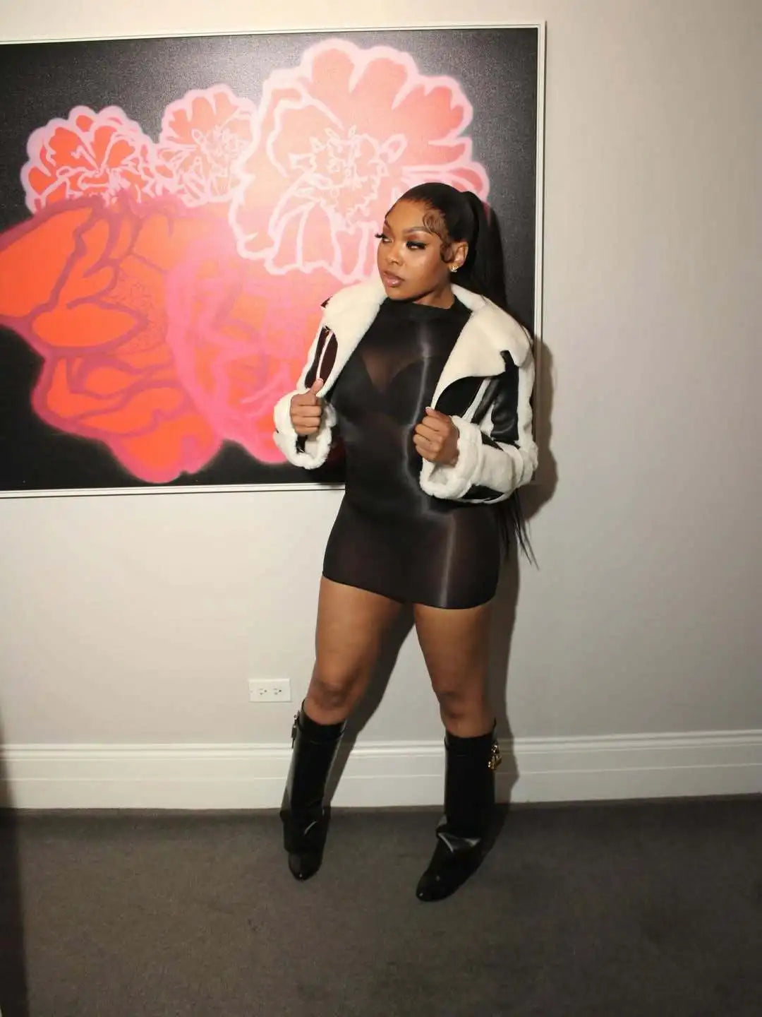 Sexy Oli Play Bodysuit Bodycon Jumpsuit Women Mesh Black See-through Outfit 2026 Spring New Ventilate Skinny Bodycon Club Skirt