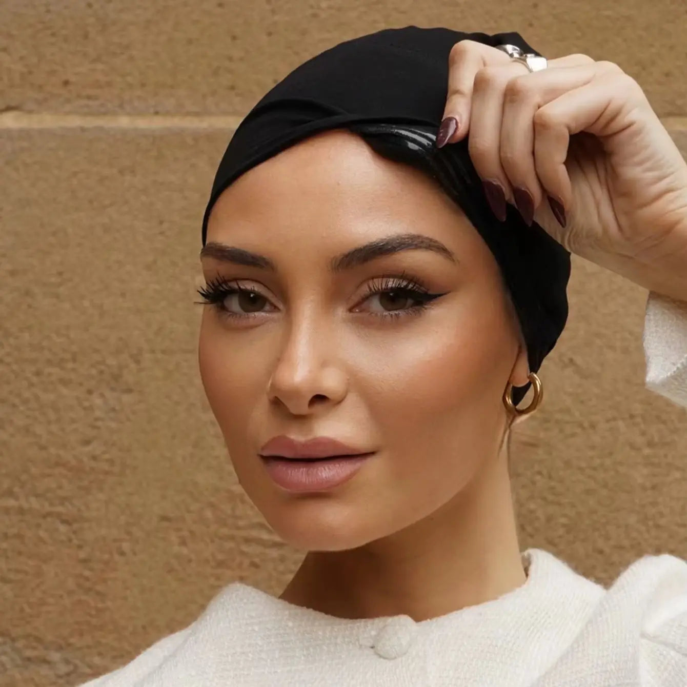 Muslim Instant Hijab Cap Solid Color For Women With Antislip Strips Ramadan Undercap Scarf Stretch Turban Hat Islamic Headwear