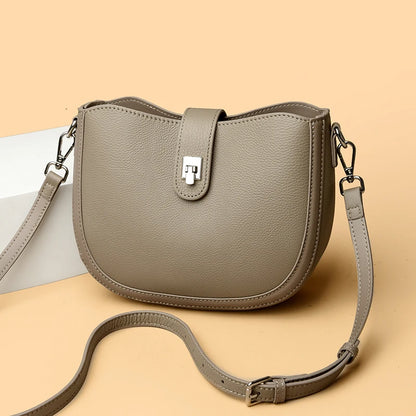 Luxury Genuine Leather Tote Bag Women Real Cow Leather Handbag Fashion Ladies Shoulder Crossbody Bags 2025 New Female Sac A Main