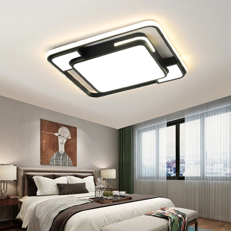 Living Room LED Ceiling Lamp Modern Simple Bedroom Room Dining Light Nordic Lustre Home Decoration Interior Lighting Chandelier
