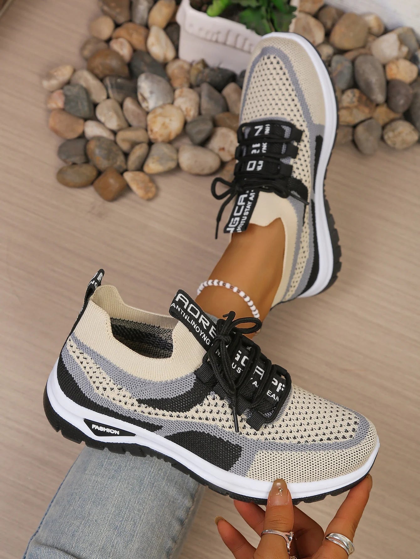 Women's Shoes Double-Color Work Shoes for Ladies, Single Shoes Casual Sneaker Shoes Woman 2026 Free Shipping Shoes