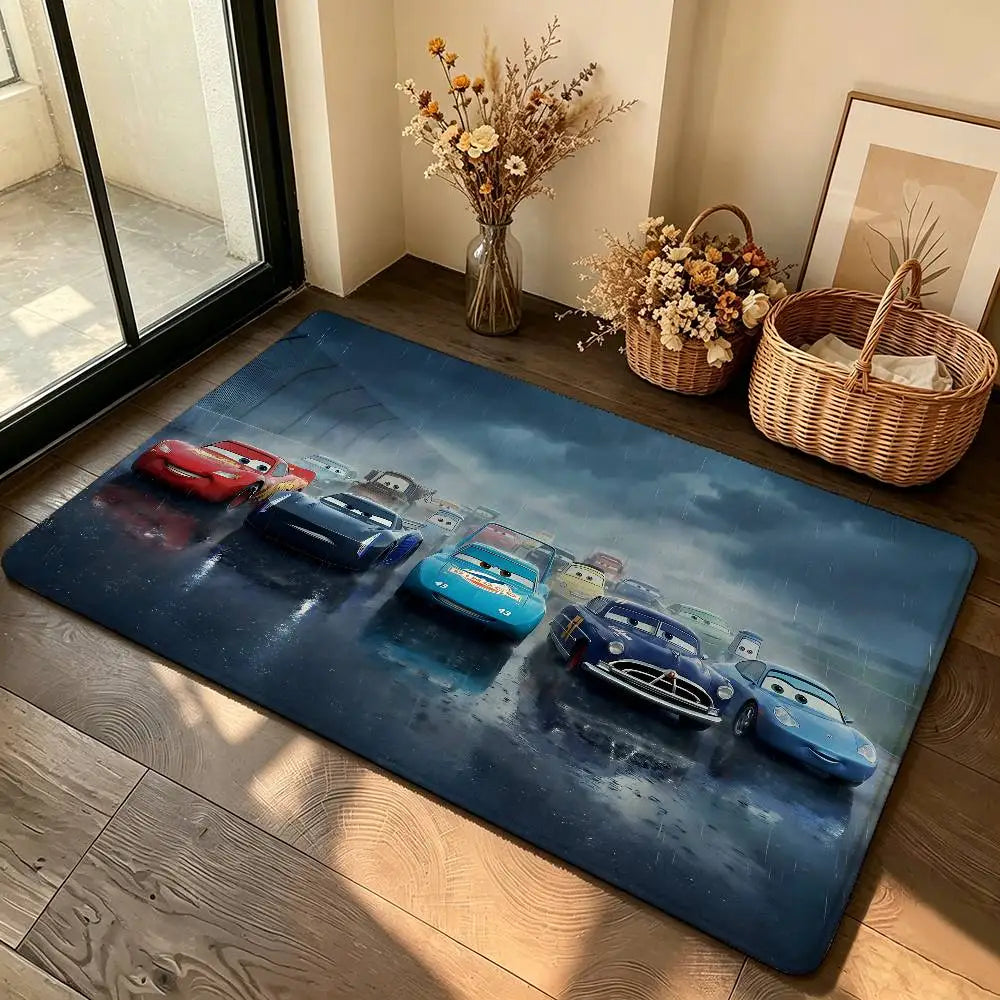 Anime-L-lightning-M-mcqueenS Cool Carpet Bathroom Anti-slip Mat Door Mat Home Decoration Mat Entrance Door Mat Scratch-resistant