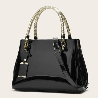 Faux Leather Handbags for Woman 2026 Luxury Bags Designers Evening Party Handbag Ladies Bag Wine Rose Red Navy Pink Beige Black