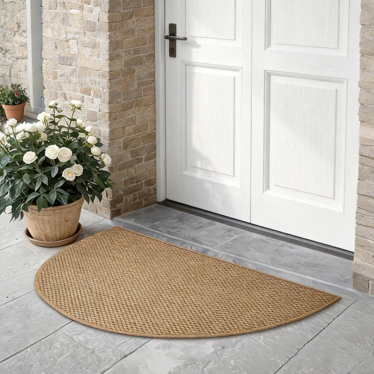 Door Mat Outdoor/indoor Rugs Faux Jute Doormat Super anti-slip washable suitable for use at bathroom and toilet doorways Rug