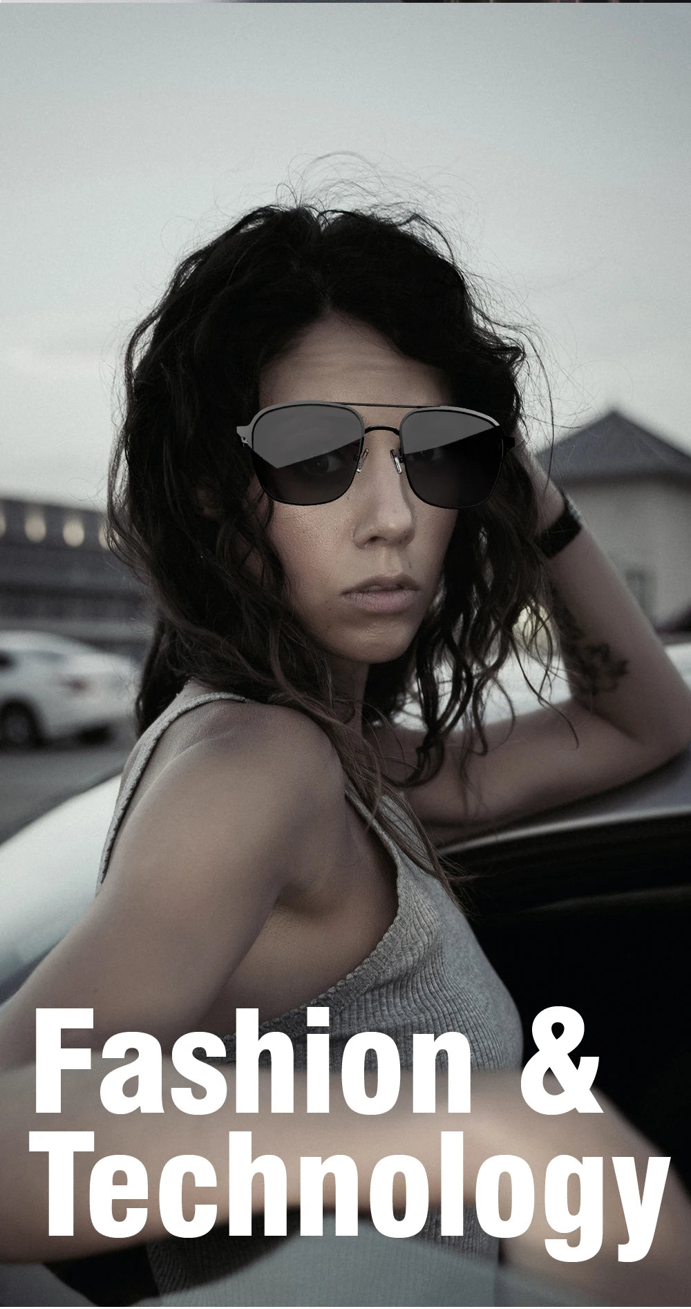 High-quality Sunglasses Smart Glasses With Earphones Bluetooth Music Outdoor Cycling UV protection Women's Glasses Men