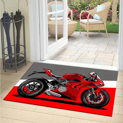 House Entrance Doormat Hallway Carpet Motorcycle Living Room Rugs D-Ducati Foot Carpets Bath Rug Floor Mats Non-slip Home Decor