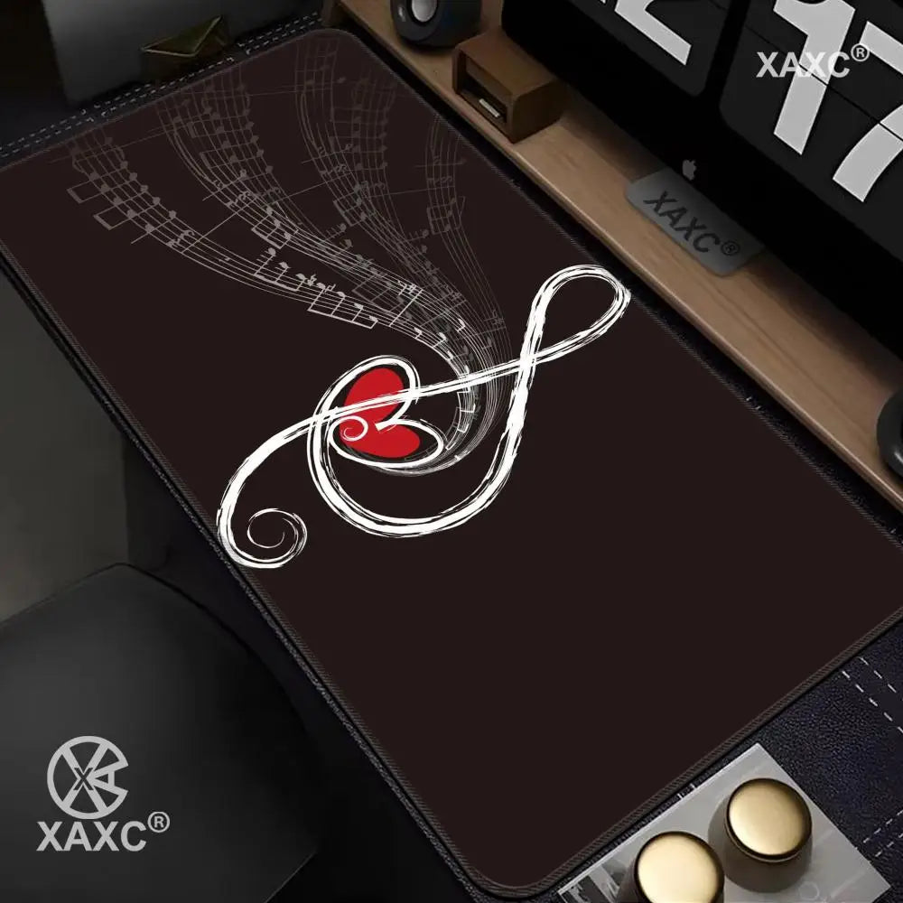 Musical Symbols Mouse Pad large keyboard mouse desk pad non-slip rubber gaming mouse pad laptop mouse carpet XAXC