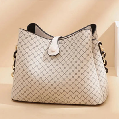 New Fashion Bucket Women Luxury Design Shoulder Bag Large Capacity Ladies PU Leather Crossbody Bag