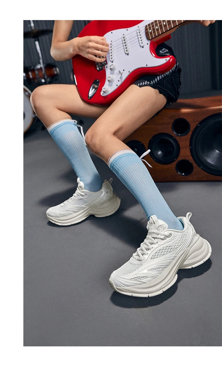 Xtep Basque 3.0 Trendy Cushioning Stable Soft Flexible Rubber Thick Sole Daily Sports Female Shoes 874218320006
