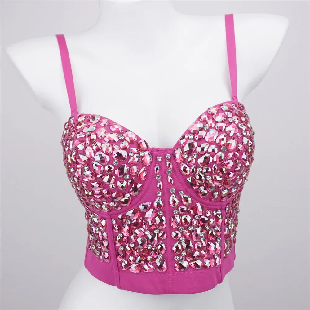 Sexy Party Corset Tops Woman Tank Streetwear Camis Bustier Fashion y2k Crop Top Women Clothes Summer Club Shirt Ladies Bra Blusa