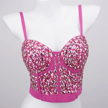 Sexy Party Corset Tops Woman Tank Streetwear Camis Bustier Fashion y2k Crop Top Women Clothes Summer Club Shirt Ladies Bra Blusa
