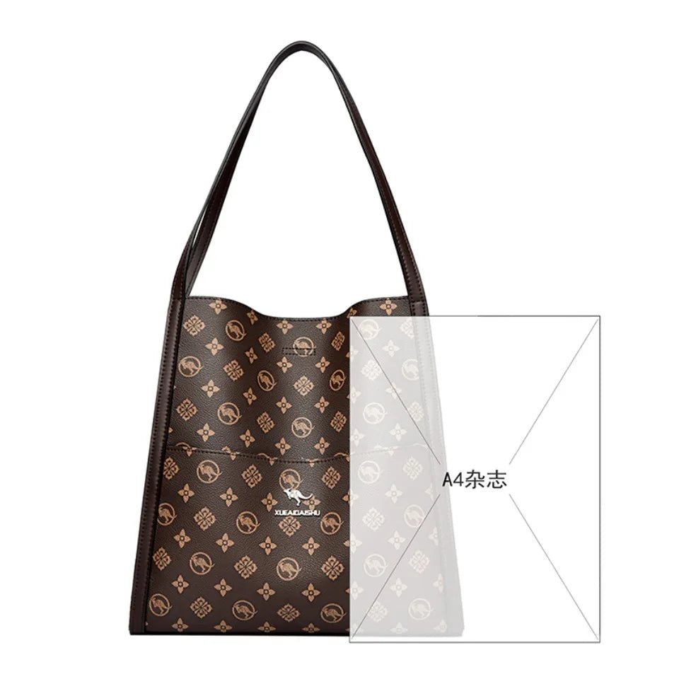 Genuine Brand High Quality Leather Casual Tote Luxury Handbags Women Bags Designer Shoulder Top-handle Bags for Women Sac A Main