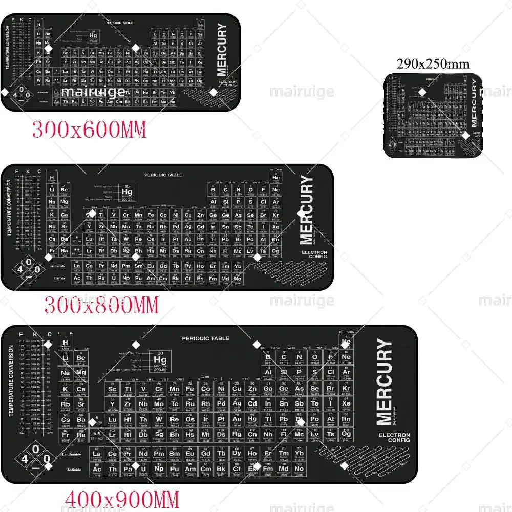 Periodic table of elements Mouse Pad Gaming Mouse Pad Desk Mat HD Gamer Large XXL Mouse Pads PC Computer Carpet Long table mat