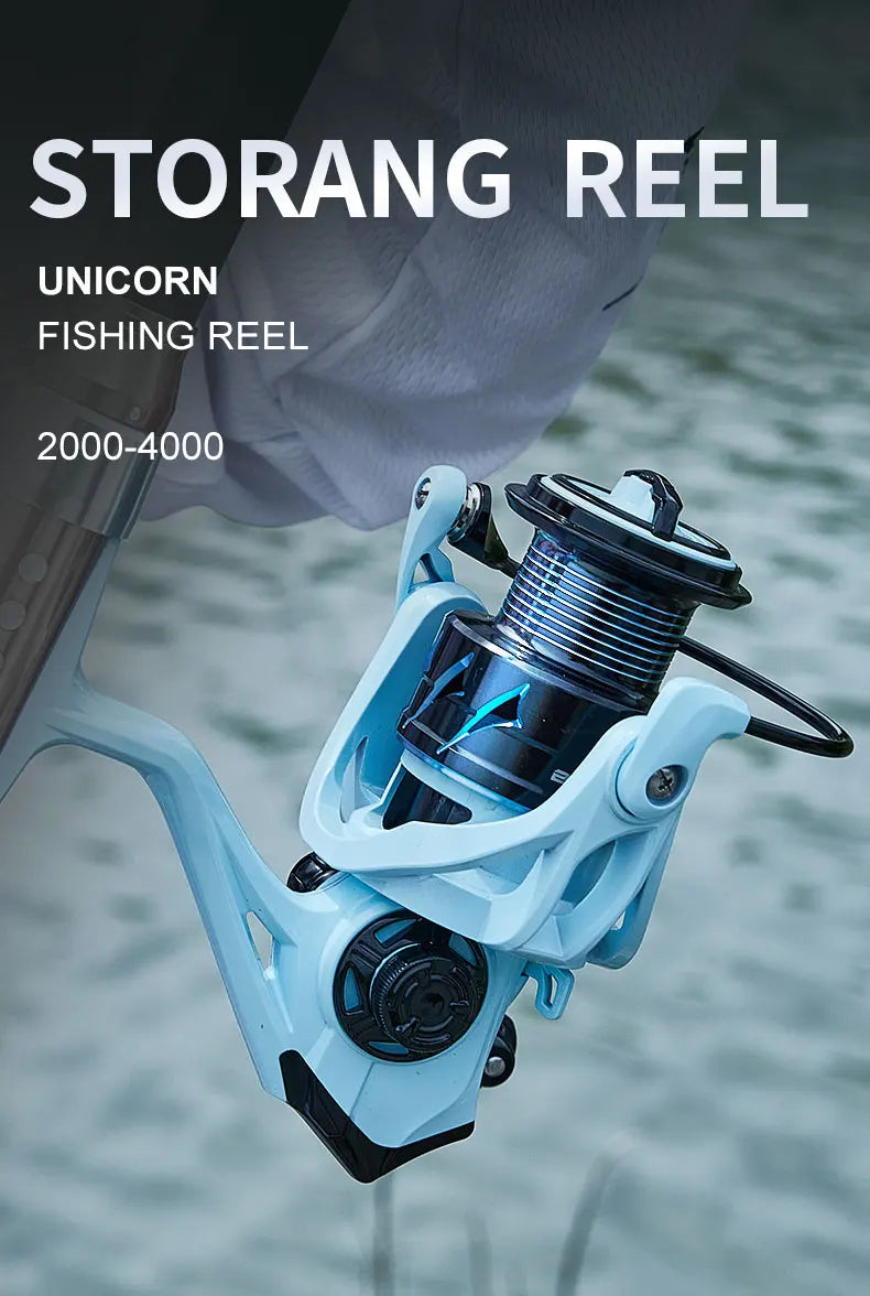 BILLINGS Spinning Reel 8KG Max Drag Professional Fishing Reels 5.2:1 Gear Ratio CNC Rocker Metal Spool 2000/3000/4000 Ideal for Freshwater Saltwater Bass Trout Fishing