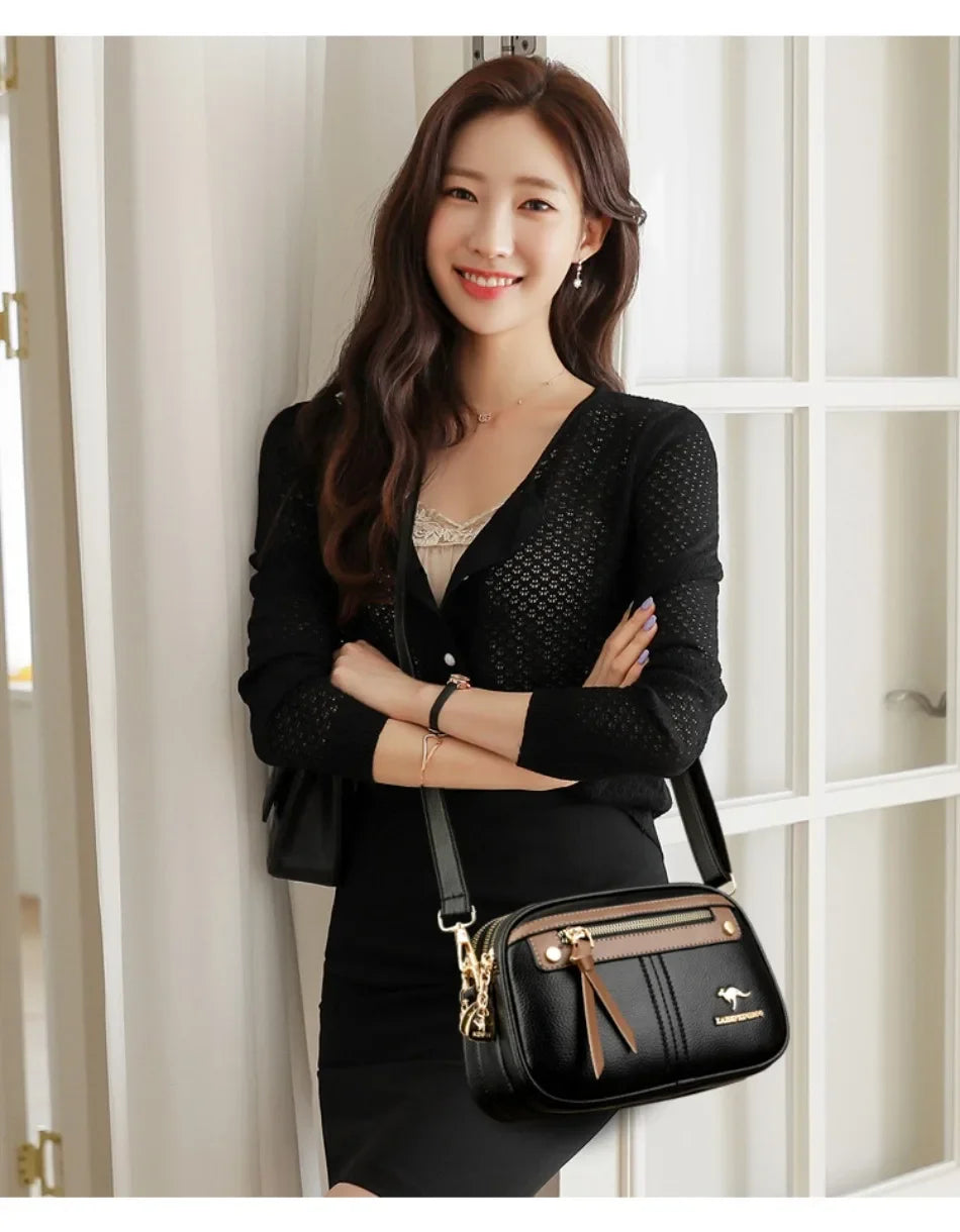Genuine  3 Layers Luxury Designer Purses and Handbags Women Bag High Quality Leather Shoulder Sac  Bags for Women 2024Sac A Main