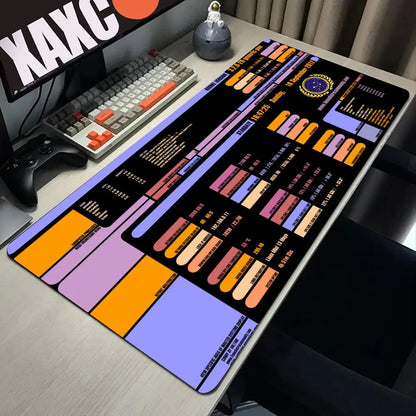 Sci Fi Console Display Table Mat, Jumbo Gamer Mouse Pad, Laptop Pad, Computer Accessories, Game Room Decor, Sci Fi Gifts