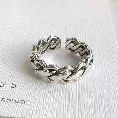 VENTFILLE 925 Sterling Silver Irregular Ring for Women Geometry Versatile Minimalism  Accessories Jewelry Gift Dropshipping