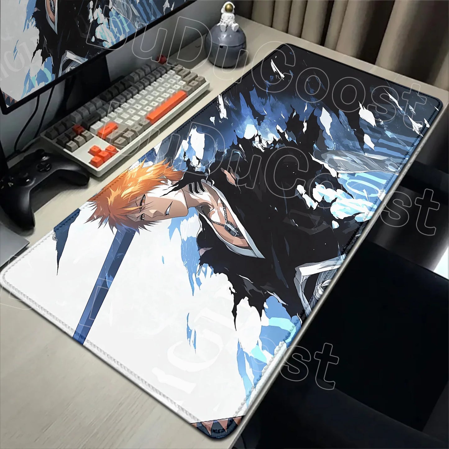 2026 New Anime HD Wallpaper Bleach Mouse Pad Laptop Gaming Keyboard Mat XXL Large 900x400mm Desk Mat Cool E-sports Mats Mousepad
